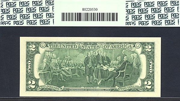 image for: Fr.1937I 2003 $2  PCGS Gem CU66 PPQ  [I02566081] *Star* 