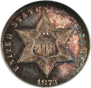 image for: 1873 3cS Closed 3 NGC/CAC Proof 64