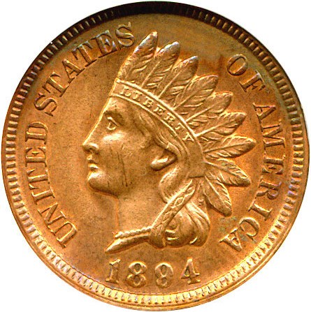 image for: 1894 1c DGS MS62 (Cleaned)