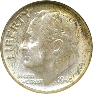 image for: 1946 10c NGC MS67