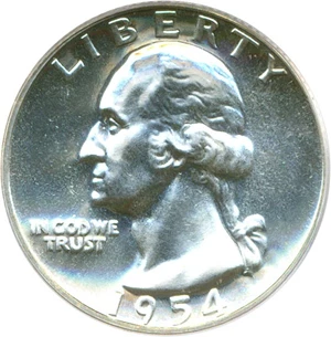image for: 1954 25c PCGS Proof 67