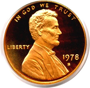image for: 1978-S 1c PCGS Proof 69 RD DCameo