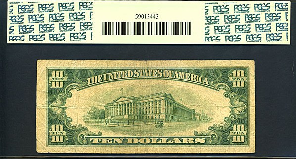 image for: 1934D * Star * $10 PCGS VG10 (Fr.2009C)