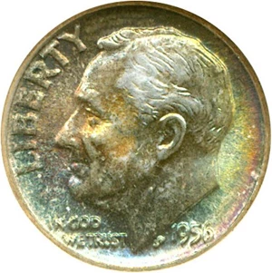 image for: 1956 10c NGC MS66 *Color*