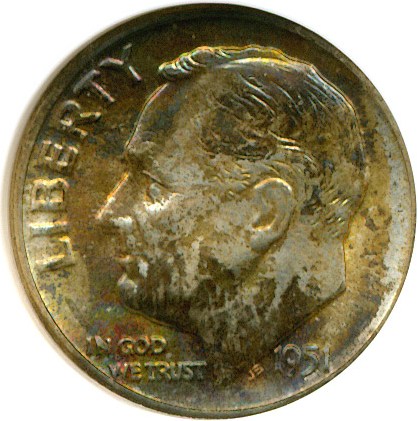 image for: 1951 10c  NGC MS66 