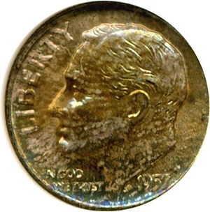 image for: 1957-D 10c NGC MS66