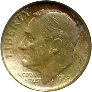 image for: 1953-D 10c NGC MS66