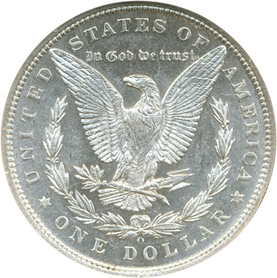 image for: 1895-O $1  NGC AU58 PL