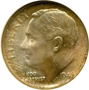 image for: 1948-S 10c NGC MS66