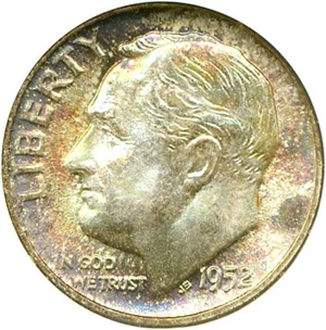 image for: 1952 10c NGC MS66