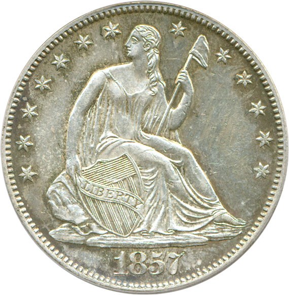image for: 1857-O 50c  PCGS AU58 