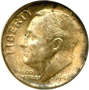 image for: 1948-S 10c NGC MS66