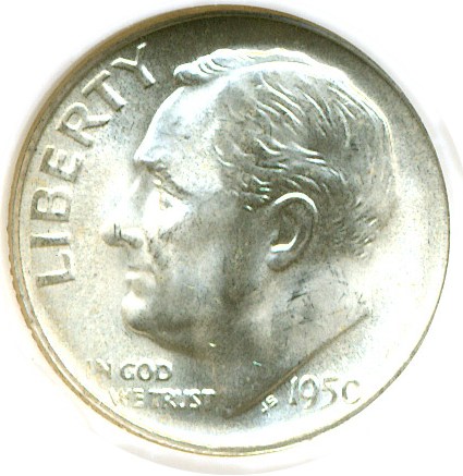 image for: 1950-S 10c  NGC MS66 