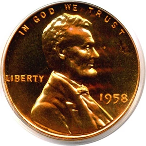 image for: 1958 1c PCGS Proof 66 RD
