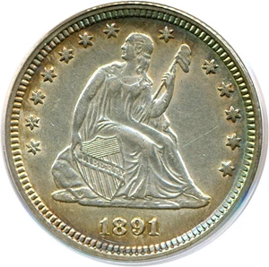 image for: 1891 25c PCGS Genuine