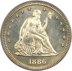 image for: 1886 25c ICG MS65