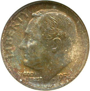 image for: 1952-S 10c NGC MS66