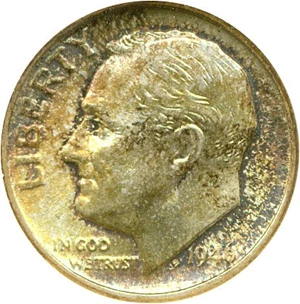image for: 1946 10c NGC MS67