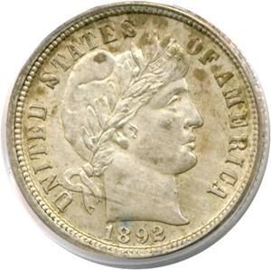 image for: 1892-O 10c PCGS MS61