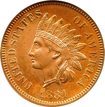 image for: 1881 1c DGS MS62 (Cleaned, Light Corrosion)