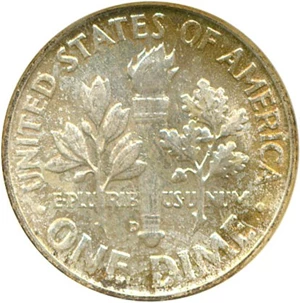image for: 1958-D 10c NGC MS67