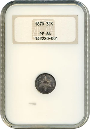 image for: 1870 3cS NGC Proof 64