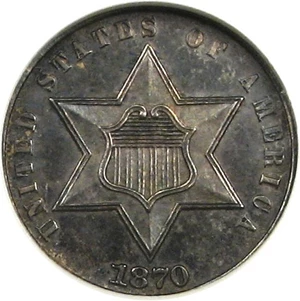 image for: 1870 3cS NGC Proof 64