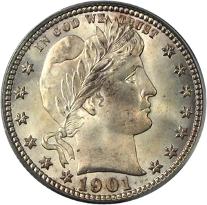 image for: 1901-O 25c PCGS MS65