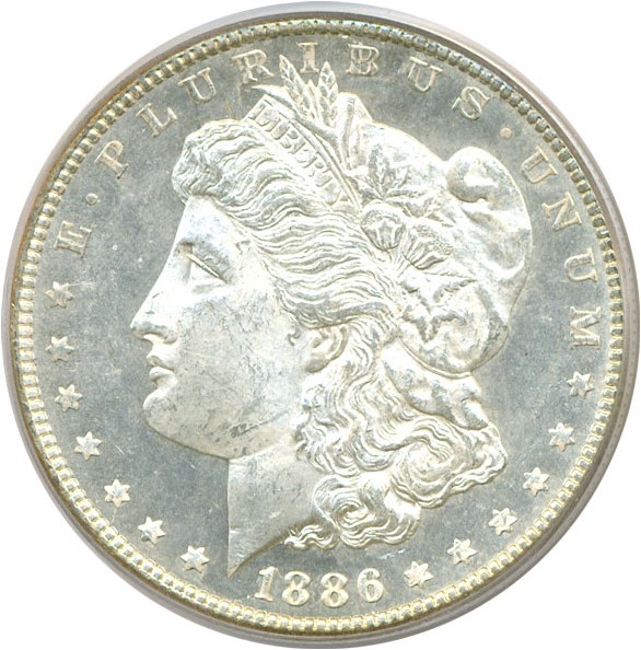 image for: 1886 $1  PCGS MS63 PL