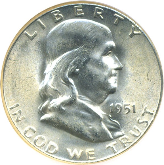 image for: 1951-S 50c  NGC MS65 