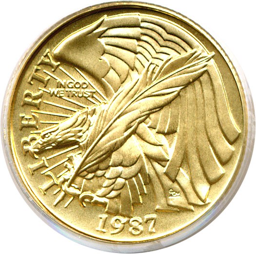 image for: 1987-W $5 Constitution PCGS MS69 