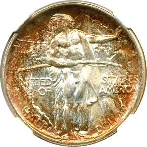 image for: 1926-S 50c Oregon NGC MS67 *Star - Color*