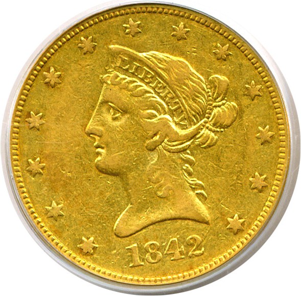 image for: 1842-O $10  PCGS VF35