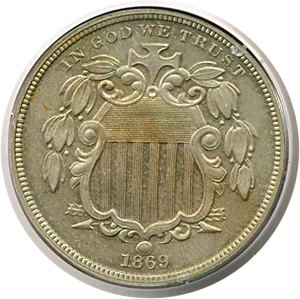 image for: 1869 5c PCGS Proof 64 OGH