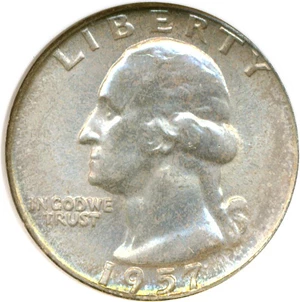 image for: 1957 25c NGC MS67