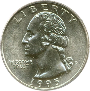 image for: 1995-D 25c PCGS MS66
