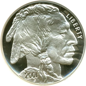image for: 2001-P $1 Buffalo NGC Proof 69 UCameo