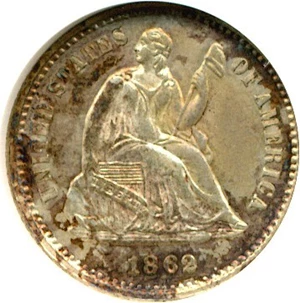 image for: 1862 H10c ANACS AU58