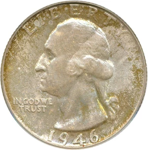 image for: 1946 25c PCGS MS66