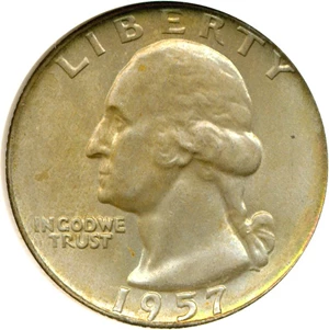 image for: 1957-D 25c NGC MS67