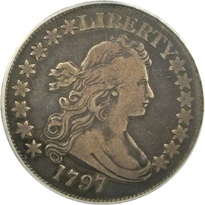 image for: 1797 50c PCGS/CAC F15