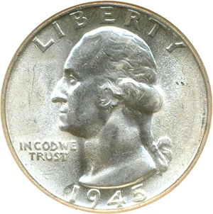 image for: 1945 25c NGC MS66