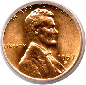 image for: 1957-D 1c ICG MS67 RD
