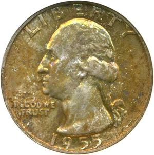 image for: 1955 25c NGC MS66
