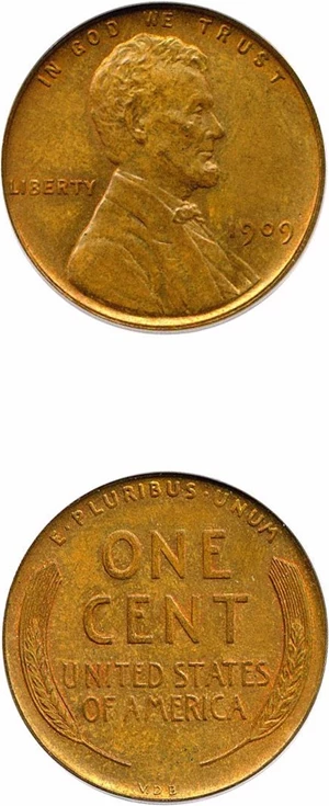 image for: 1909 VDB 1c Doubled Die Obverse PCGS MS64 BN (FS-1101, FS-012)