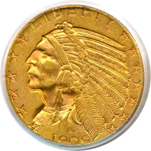 image for: 1909 $5 PCGS MS62