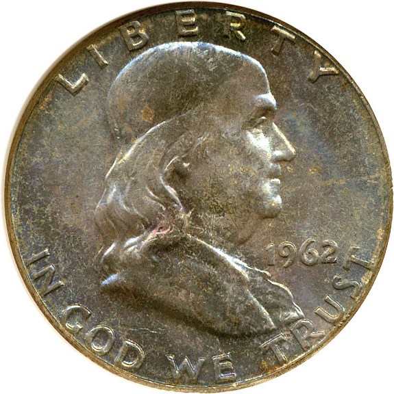 image for: 1962 50c  NGC MS63 *Obverse Color*