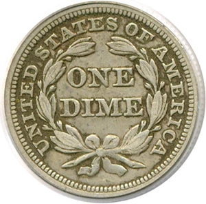 image for: 1846 10c PCGS VF35