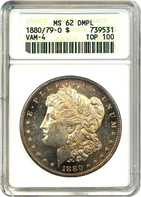image for: 1880/79-O $1  ANACS MS62 DMPL