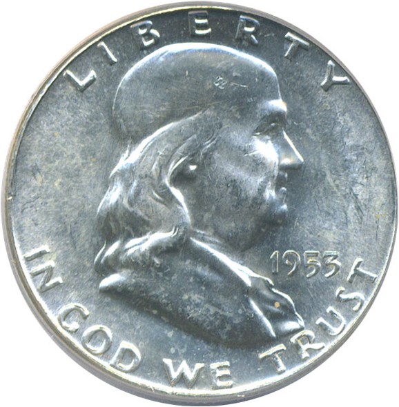 image for: 1953 50c  PCGS MS64 FBL